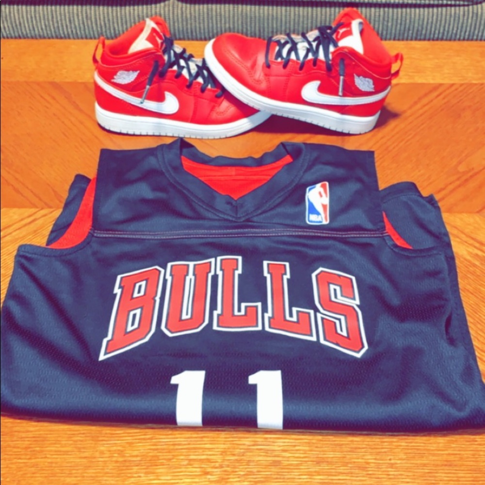 Boys Air Jordan’s and Bulls Jersey
